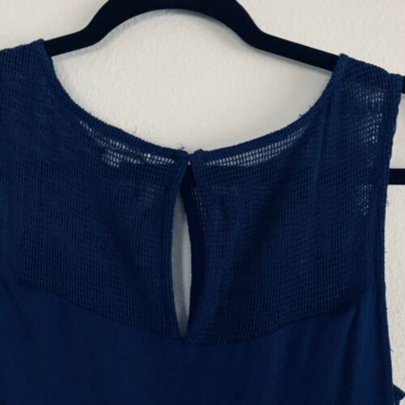 Ella Moss Navy Blue Stella Mesh Shift Dress - Picture 5 of 7